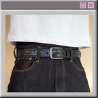 Black Japanese Style Belt