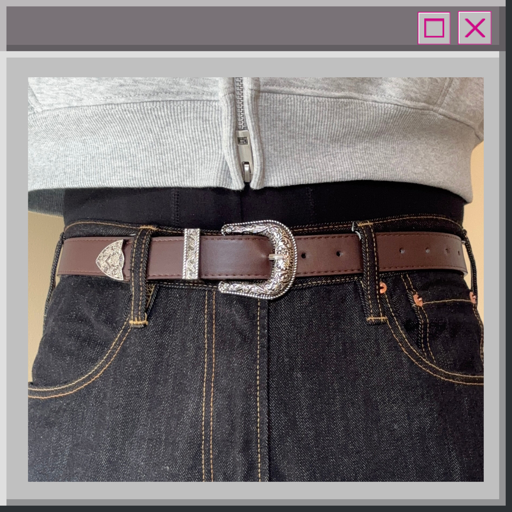 Brown Western Buckle Belt