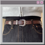 Brown Western Buckle Belt