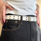 White Star Studded Belt