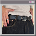 Black Studded Style Belt