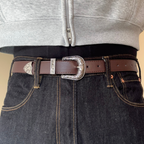 Brown Western Buckle Belt