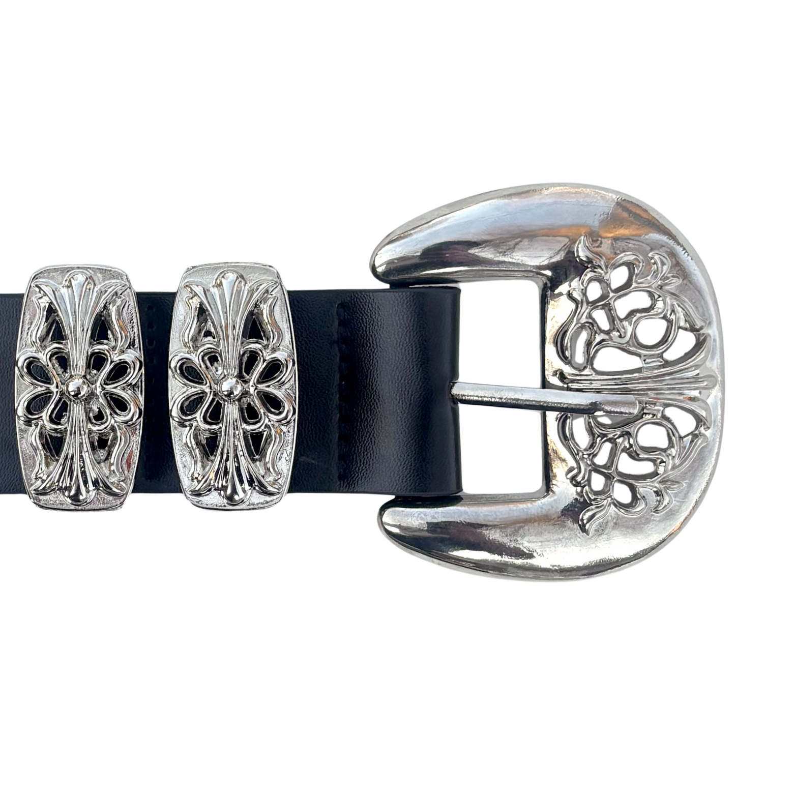 Black Unique Buckle Belt