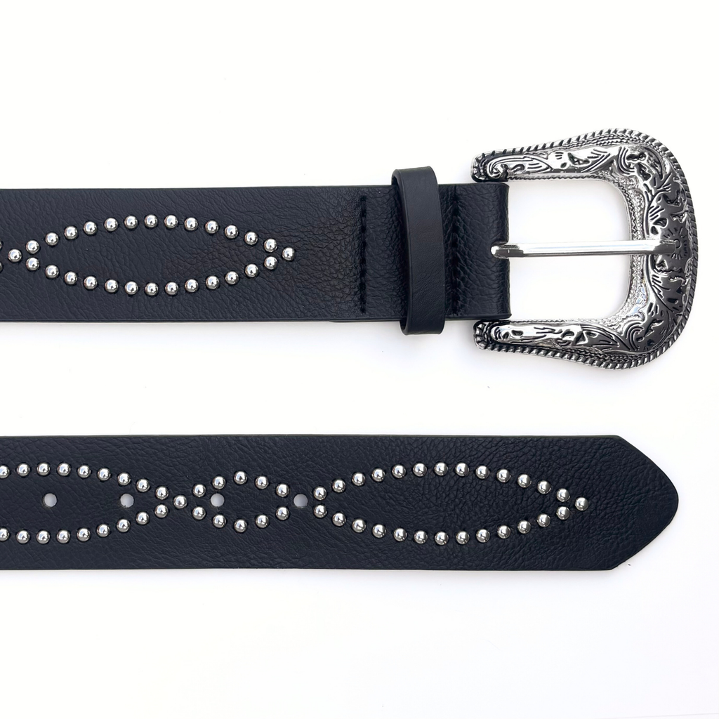 Black Studded Belt