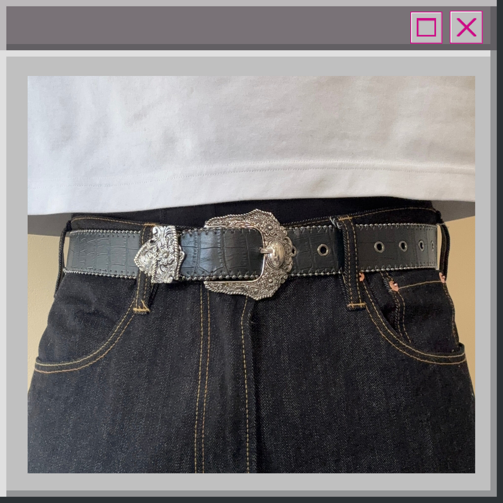 Textured Cowboy Belt