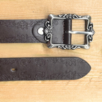 Brown Floral Vintage Belt